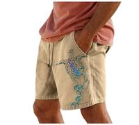 Joggings Hommes pour Hommes, Short imprimé en 3D, Taille élastique, Cordon de Serrage, Pantalon de Plage de Vacances Training Football Homme