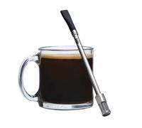 JoGo - La paille d'infusion originale pour café et thé - Cafetière portable - Passoire en acier inoxydable à portion unique - Fonction de filtre pour infusion chaude et froide - Paille Yerba Mate pour