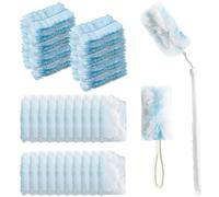Jogoico Recharges de Plumeau pour Swiffer 20 Pièces Duster Recharges en Microfibre avec 1 poignée 1 Perche télescopique, Recharges Dépoussiérantes Plumeaux Electrostatiques pour la Salon la Cuisine