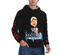 Joh*n$ny Classic Logo Noir Sweat Ha$lly*Day Sweat-Shirt À Capuche pour Homme Hoodie Pullover Hoody Manches Longues Pull Sport Casual Tops