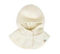 Joha Bonnet pour bébé et enfant unisexe - Balaclava déboutonnable - Laine mérinos, naturel, 45