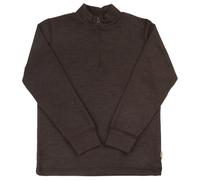 Joha - Kid's Blouse with Zip - Sous-vêtement mérinos - 140 - dark brown