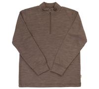 Joha - Kid's Blouse with Zip - Sous-vêtement mérinos - 160 - brown