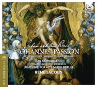 Passion selon saint Jean Jean-Sébastien Bach (Compositeur), René Jacobs (Chef d'orchestre), Rias Kammerchor (Interprète) https://www.fnac.com/a9421683/Jean-Sebastien-Bach-Passion-selon-Saint-Jean-SACD-Super-Audio-CD?oref=9a5619ad-b07c-38d8-7469-c93a32caffb0