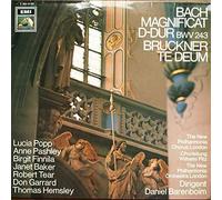 Johann Sebastian Bach - Anton Bruckner - Daniel Barenboim - Te Deum / Magnificat - His Master's Voice - 1C 063-01 991, EMI Electrola - 1C 063-01 991