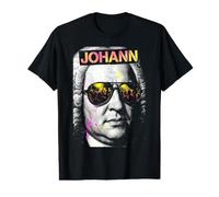 Johann Sebastian Bach Compositeur drôle Retro Pop Art Musique T-Shirt Graphique avec Valeur