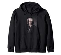 Johann Sebastian Bach Compositeur Musicien Retro Sweat à Capuche