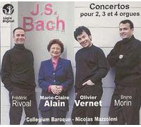 Johann Sebastian Bach Concertos Pour 2, 3 Et 4 Orgues Bwv 1060-1062, 1064 & 1065