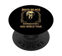 Johann Sebastian Bach in Black, Compositeur de Musique Classique PopSockets PopGrip Adhésif