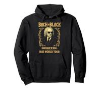 Johann Sebastian Bach in Black, Compositeur de Musique Classique Sweat à Capuche