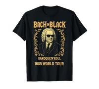 Johann Sebastian Bach in Black, Compositeur de Musique Classique T-Shirt