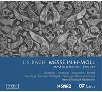 Johann Sebastian Bach – Messe en si mineur, BWV 232 – CD – Carus