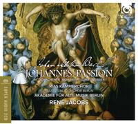 Passion selon saint Jean Jean-Sébastien Bach (Compositeur), René Jacobs (Chef d'orchestre), Rias Kammerchor (Interprète) https://www.fnac.com/a9421683/Jean-Sebastien-Bach-Passion-selon-Saint-Jean-SACD-Super-Audio-CD?oref=9a5619ad-b07c-38d8-7469-c93a32caffb0