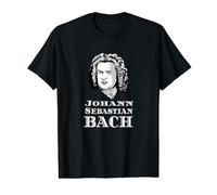 Johann Sebastian Bach Portrait Compositeur Classique Orgue Musique T-Shirt Graphique avec Valeur