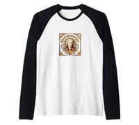 Johann Sebastian Bach Portrait Graphic Baroque Compositeur Manche Raglan
