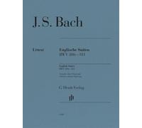Johann sebastian bach : suites anglaises bwv 806-811 - sans doigtes - piano - recueil