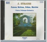 Johann Strauss ( & Vienna Volksoper Orchestra ) : Famous Waltzes, Polkas, Marches