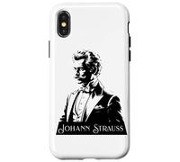 Johann Strauss Viennois Valse Musique Roi Valse Opérette Coque pour iPhone X/XS