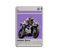 Johann Zarco Plaque en métal vintage pour pub, club, café, bar, maison, décoration murale, poster 20 x 30 cm