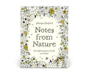 Johanna Basford's Notes from Nature: 30 Affirmation Cards to Colour