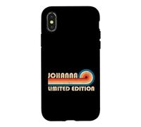 Johanna Retro 70s 80s Sunset Stripe Coque pour iPhone X/XS