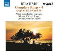Johannes Brahms – Mélodies (Intégrale – Volume 4) – CD – NAXOS
