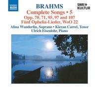 Johannes Brahms Brahms: Complete Songs - Volume 5 (CD) Album