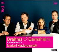 Brahms & Gernsheim – Quatuors pour piano, Vol. 2 – CD – Audax