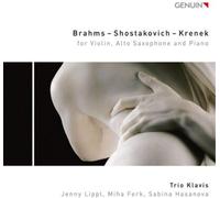 Brahms, Chostakovitch, Krenek – Transcriptions pour Violon, Saxophone et Piano – CD – Walter Genuin