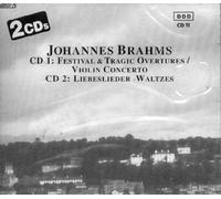 Johannes Brahms (CD 1: Festival Overture op. 80 / Tragic Overture / Concerto for Violin and Orchestra D major op. 77; CD 2: Symphony No. 2 op. 73 D major / Liebeslieder - Waltzes op. 52)