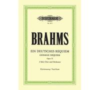 JOHANNES BRAHMS - GERMAN REQUIEM OP 45 VOCAL SCORE - Map - G245z