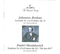 Johannes Brahms - Johannes Brahms / Dmitr Shostakovich: Boult / Import (UK Import)