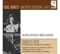 Johannes Brahms – Symphonies n°3 Op.90 & n°4 Op.98; Variations Paganini Op.35 (Livres 1 & 3); 6 Danses hongroises WoO1 – CD – NAXOS – Import