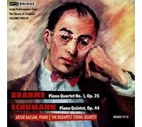 Johannes Brahms - Robert Schumann : Great Performances from The Library of Congress - Volume 12