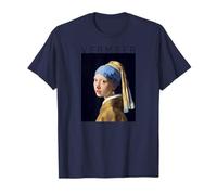 Johannes Vermeer Boucles d'oreilles Fille avec Une Perle pour Artistes T-Shirt