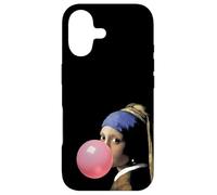 Johannes Vermeer's Girl Pearl Earring & Bubble Gum Pop Art Coque pour iPhone 17
