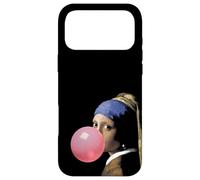 Johannes Vermeer's Girl Pearl Earring & Bubble Gum Pop Art Coque pour iPhone 17 Pro Max