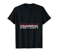 Johannesburg Latitude Longitude Afrique du Sud Coordonnées T-Shirt