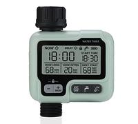 Johgee Minuterie Arrosage Automatique pour Jardin, Programmateur d'Arrosage | Minuteur Arroseur Extérieur, Mode Manuel, Rain Delay, Mode Sécurité Enfant
