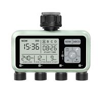 Johgee Ordinateur d'irrigation avec 4 Sorties contrôlées indépendamment, minuterie d'irrigation numérique avec écran LCD, contrôle d'irrigation Automatique/Manuel