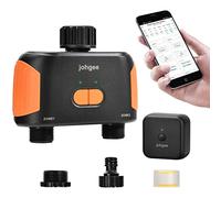 Johgee Programmateur Arrosage WiFi 2 Voies, Minuterie d'Arrosage Automatique, Arrosage Automatique, Retard de Pluie pour Jardin Pelouse