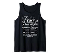 John 14:27 Peace I Leave with You Bible Écriture Faith God Débardeur