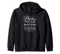 John 14:27 Peace I Leave with You Bible Écriture Faith God Sweat à Capuche