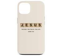 John 14:6 Jesus The Way, Truth, Life Crossword Puzzle Coque pour iPhone 13