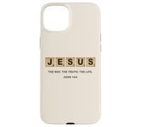 John 14:6 Jesus The Way, Truth, Life Crossword Puzzle Coque pour iPhone 15 Plus