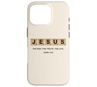 John 14:6 Jesus The Way, Truth, Life Crossword Puzzle Coque pour iPhone 16 Pro