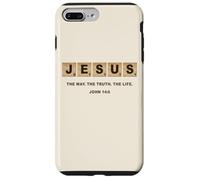 John 14:6 Jesus The Way, Truth, Life Crossword Puzzle Coque pour iPhone 7 Plus/8 Plus