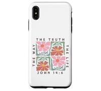 John 14:6 The Way The Truth The Life Motif Floral Coque pour iPhone XS Max
