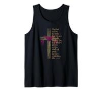 John 3:16 for God So Loved The World Bible Verse avec Croix Débardeur