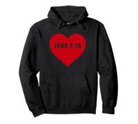 John 3:16 God So Loved The World Bible Verse Reference Heart Sweat à Capuche